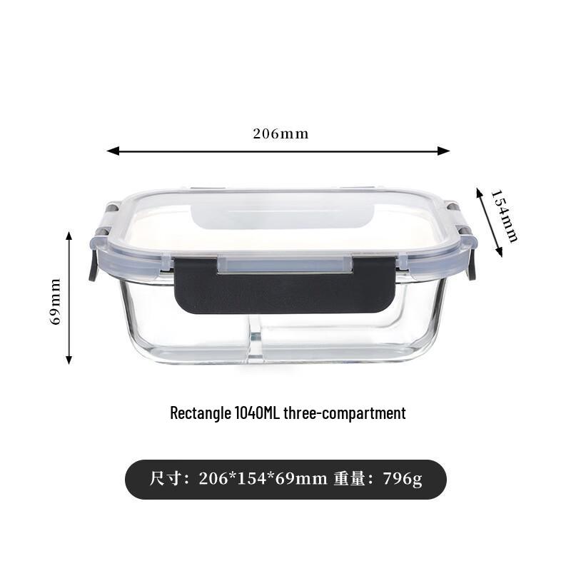 EWIGER STERN Mikrowellengeeigneter Glas-Lebensmittelbehälter