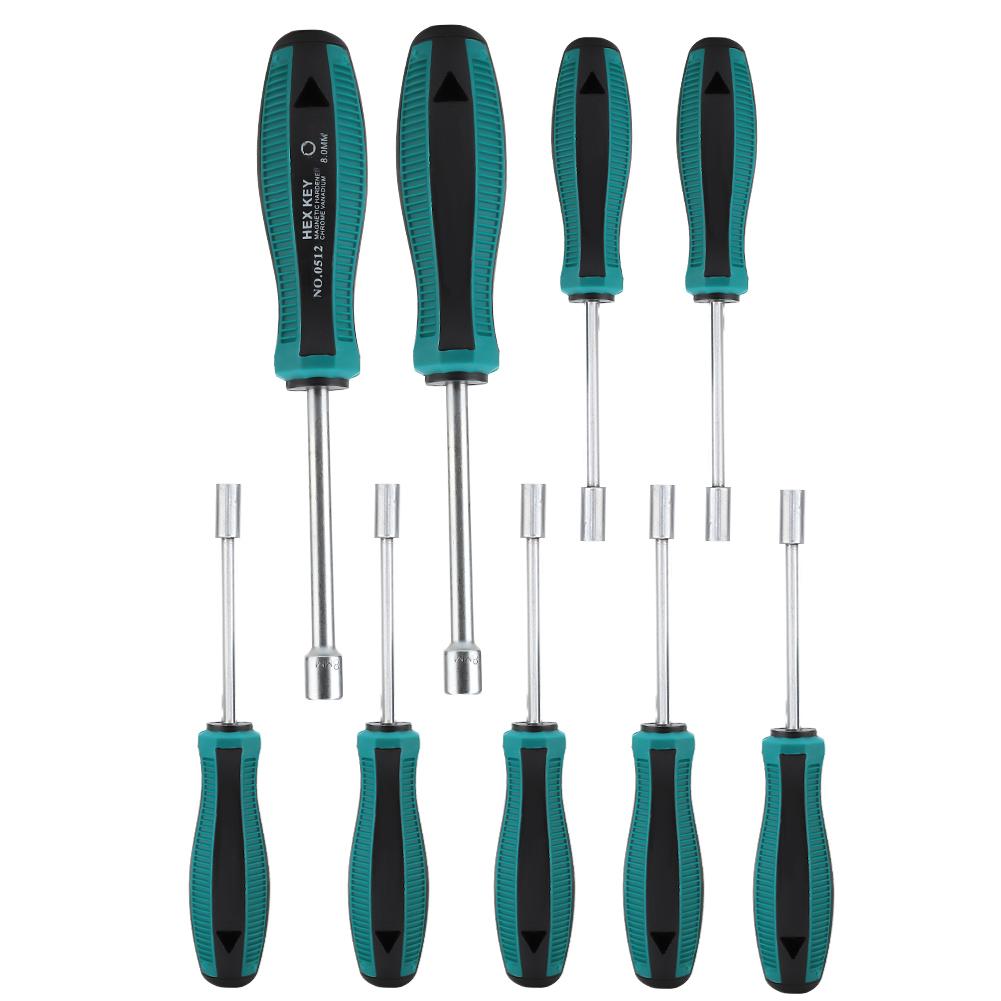 9pcs Magnetic Screwdriver Set Cross Slotted Home Hand Repair Tools
