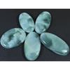 202Cts. Natural Green Hemimorphite Oval Cabochon Loose Gemstone 05 Pcs Lot C-1590