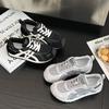 Trendy new matte women's autumn sports and leisure shoes mesh surface breathable flat bottom comfortable
