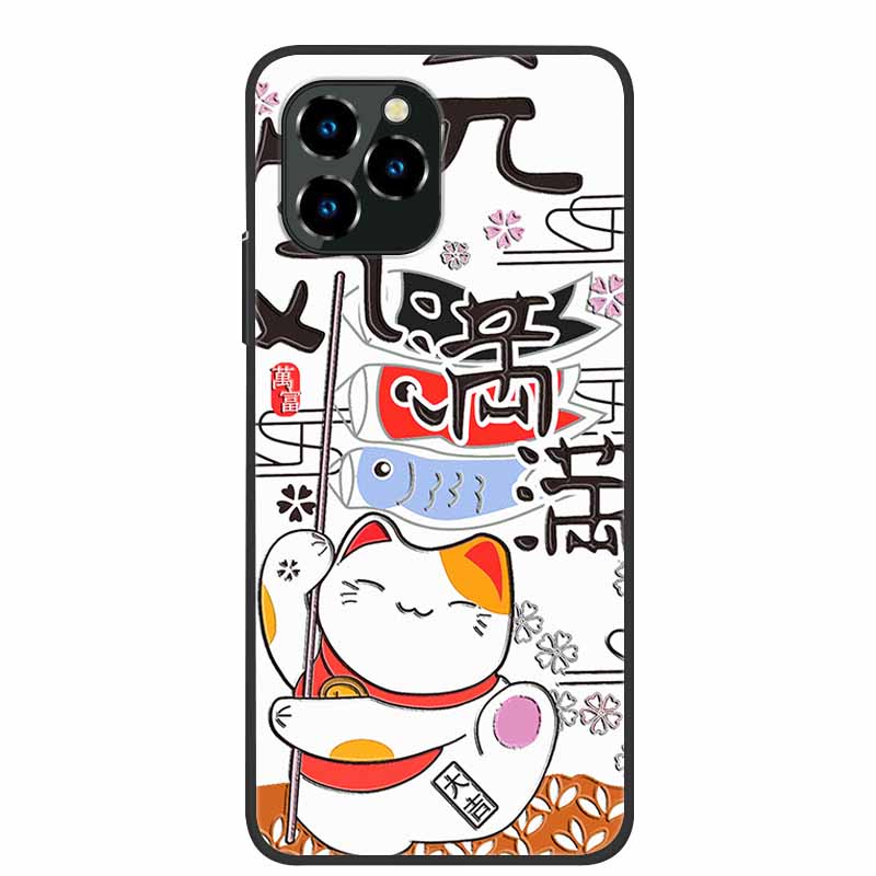 For Oukitel C21 Pro Case Luxury 3D Blossom Emboss Silicone Phone Case For C21pro Shockproof Coque Relief Flowers Funda Capa