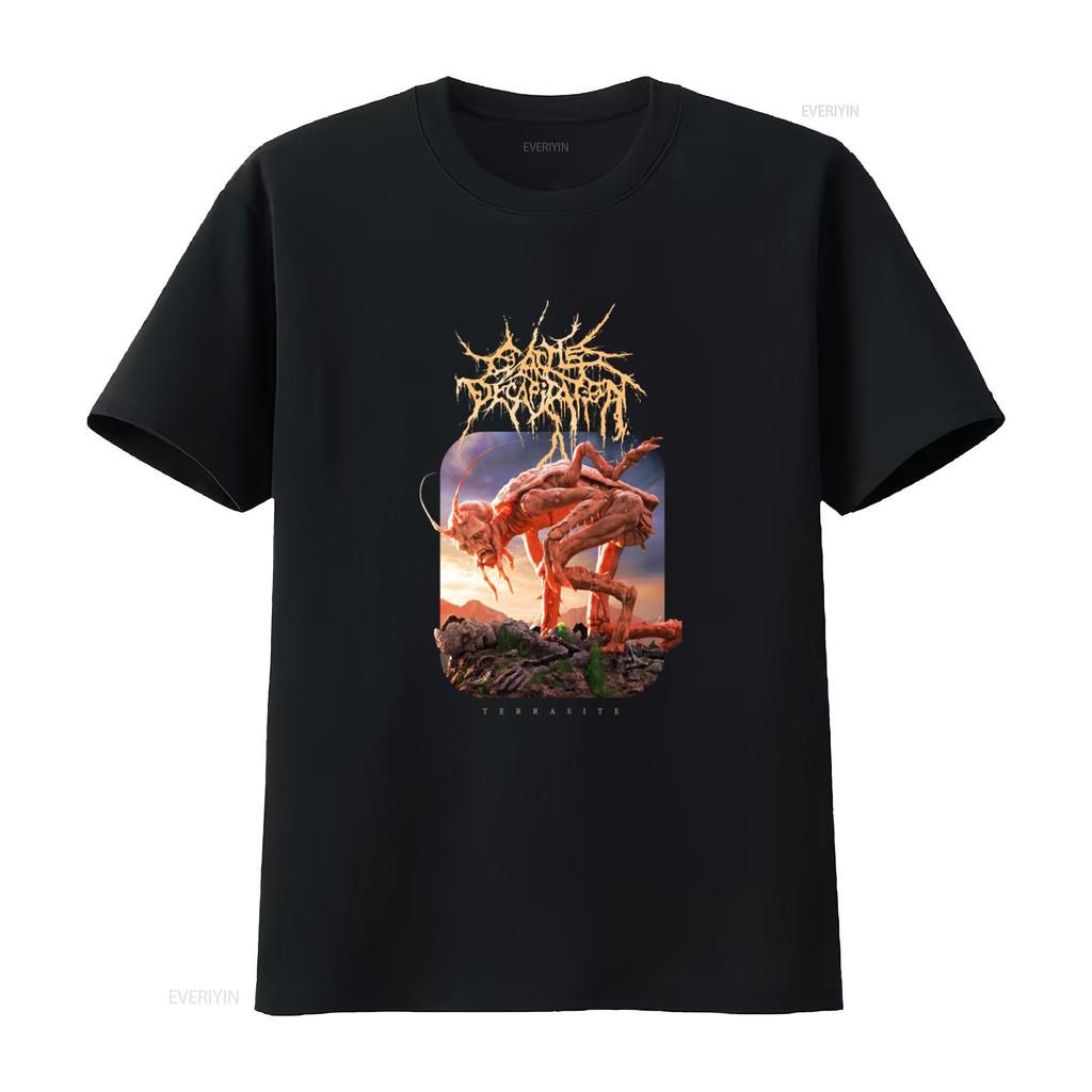 Cattle Decapitation Terrasite T-Shirt Offizielles Band Merch Größen S bis XXL Einzigartiges Artwork Perfekt für Metal-Fans vintage Gewaschen