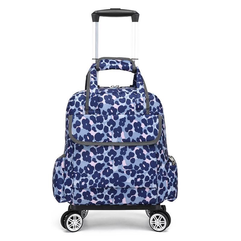 Geantă de mână tip cărucior pliabilă, ușoară și impermeabilă, cu roți universale pentru călătorii scurte și îmbarcare