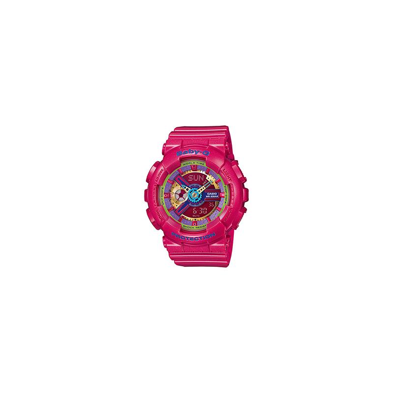 

Casio BABY-G theme series, colorful contrasting colors, semi-hollow, personalized, casual, fashionable, waterproof, quartz movement, resin BA-112-4A