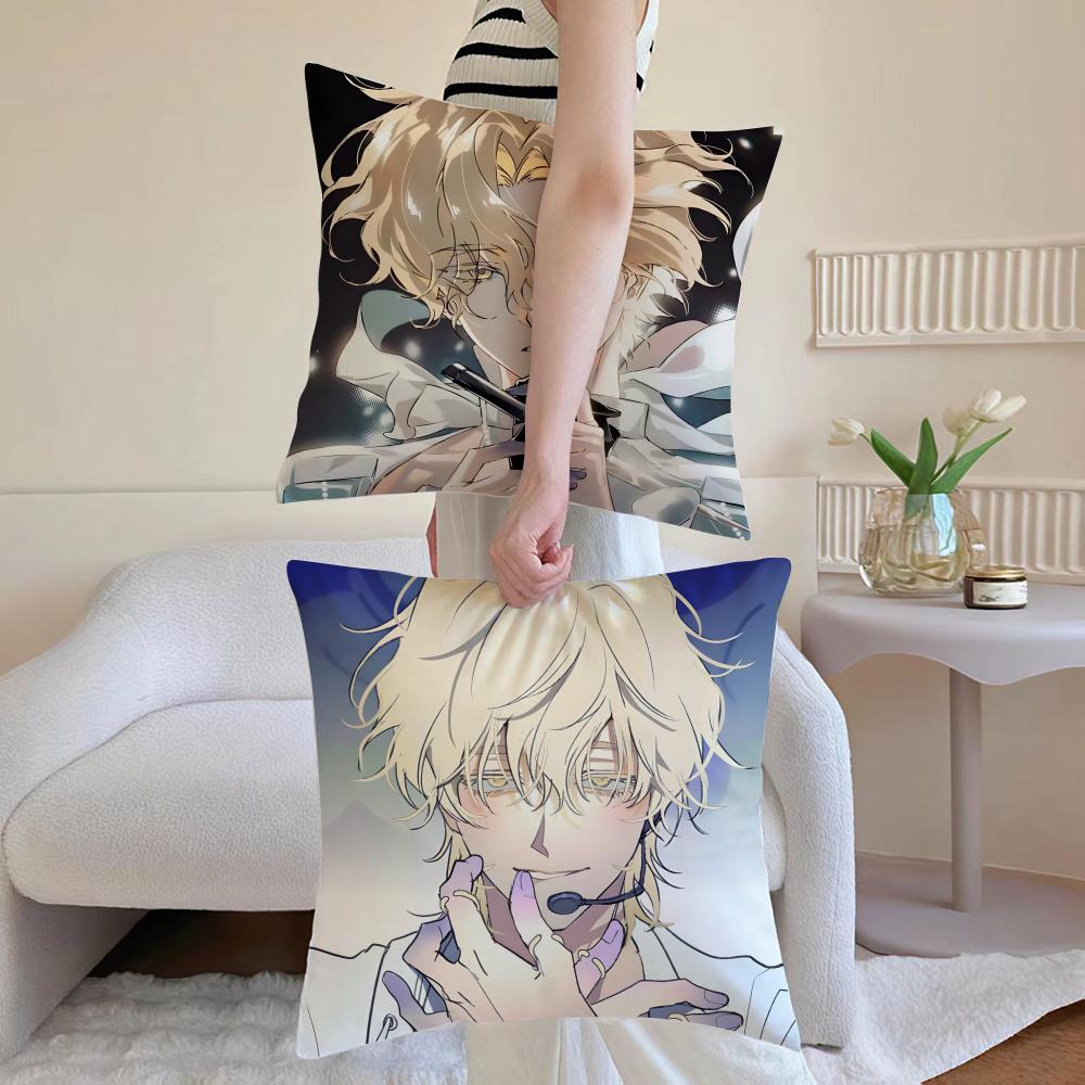 Cool Stylish Cartoon A-Alien Stage Lukas Cushion Cover Washable Linen Pillowcase Soft For Daily Sofa Bed Home Room Decor