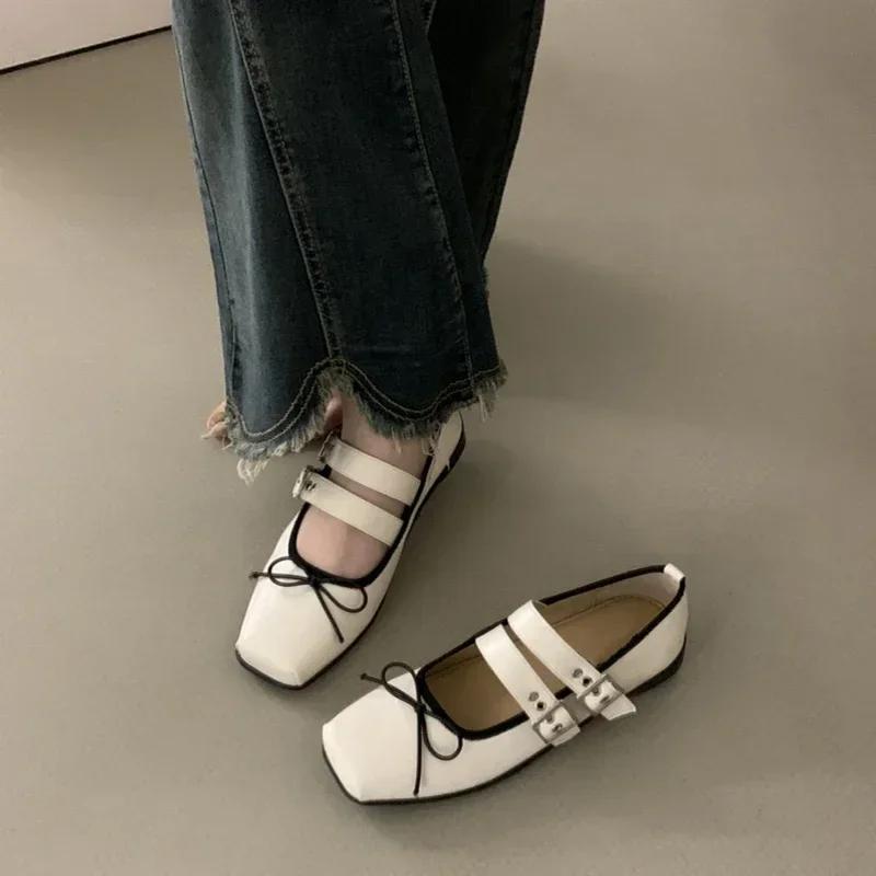 Spring Autumn Women Ballet Flats Fashion Butterfly-knot Ladies Outdoor Dress Flats Female Ballerina Shoes
