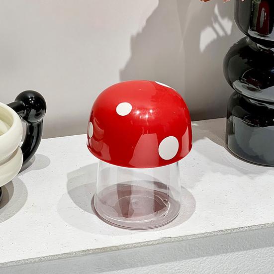 Uzavíratelná sklenice tvaru houby velkokapacitní vnitřní všestranný organizér sklenice na mince sklenice na kávová zrna čaj