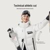Tamboer Unisex Mid-Length Hooded Goose Down Jacket 550869D