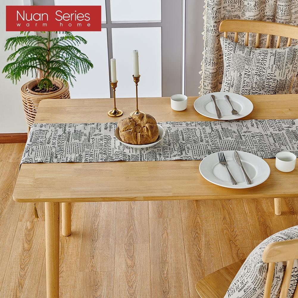 1 Stück Modischer Heißverkäufer Retro-Stil Baumwolle und Leinen Bequemer Tischläufer für Esstisch Dekorativ für Heimtisch Nuan Serie