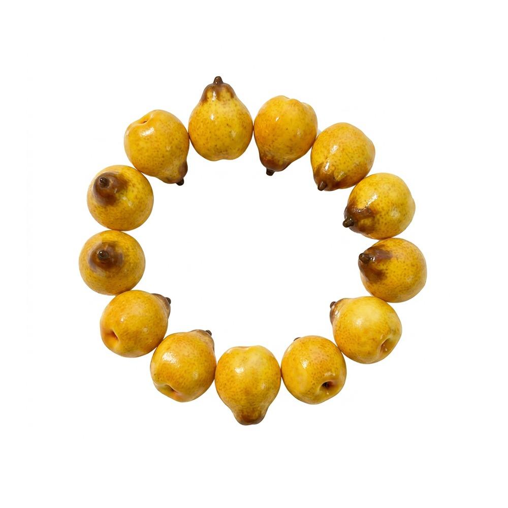 Multi-color Resin Fruit Bracelet 3D Fruit Cartoon Bracelet Y2K Fruit Beaded Bracelet Summer D