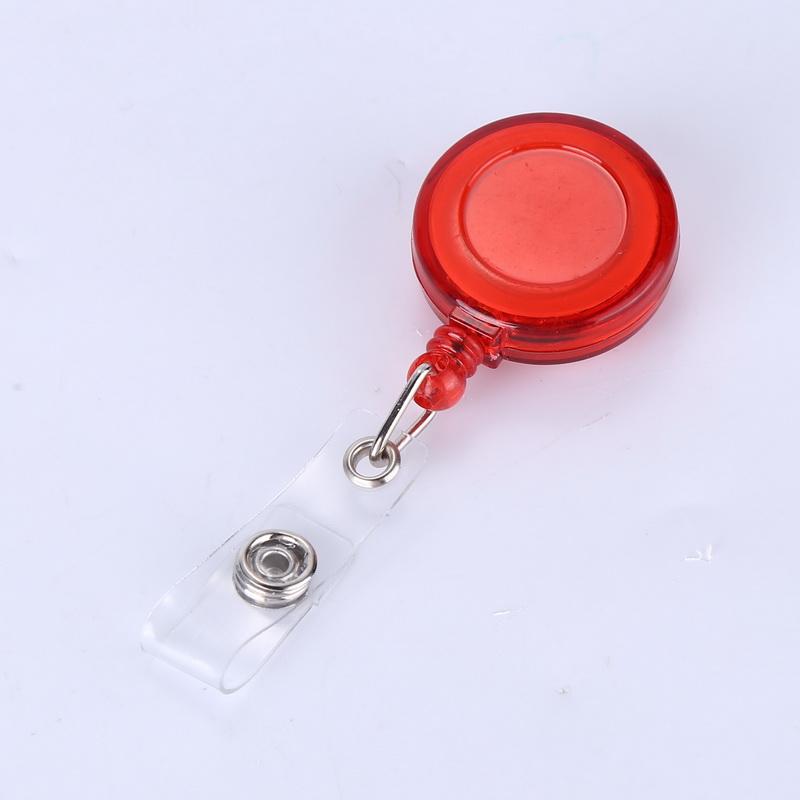 1pc Credential Pass Badges Doctor Id Nurse Retractable Id Badge Reel Plastic Badges Badge Clip Nurse Accessories красный