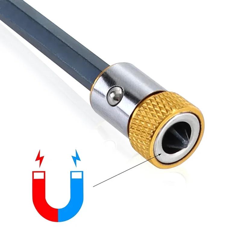 Magnetic Bit Holder Alloy Electric Magnetic Ring Screwdriver Bit Non-slip Anti-Corrosion Magnet Ring for Phillip Bit