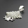 African Ethiopian Cross Silver Pendant for Women and Men