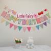 Colorful Happy Birthday Flag Decoration for Baby's First Birthday Photoshoot