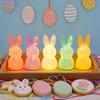 3D Printed Rabbit Lamp Hollow Bunny Night Light for Kid's Room Bedroom Nursery Easter Party Table Decoration