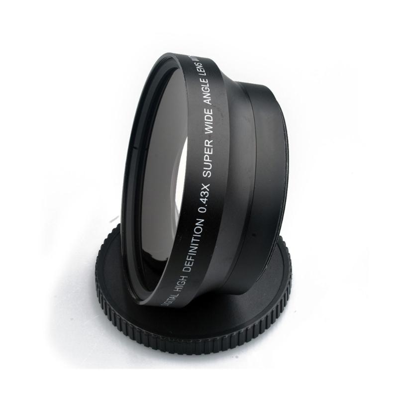 High Definition Wide-angle Macro Lens 67mm 0.43X Optical Glass Ultra Wide Angle Fisheye Lens for Macro Shooting