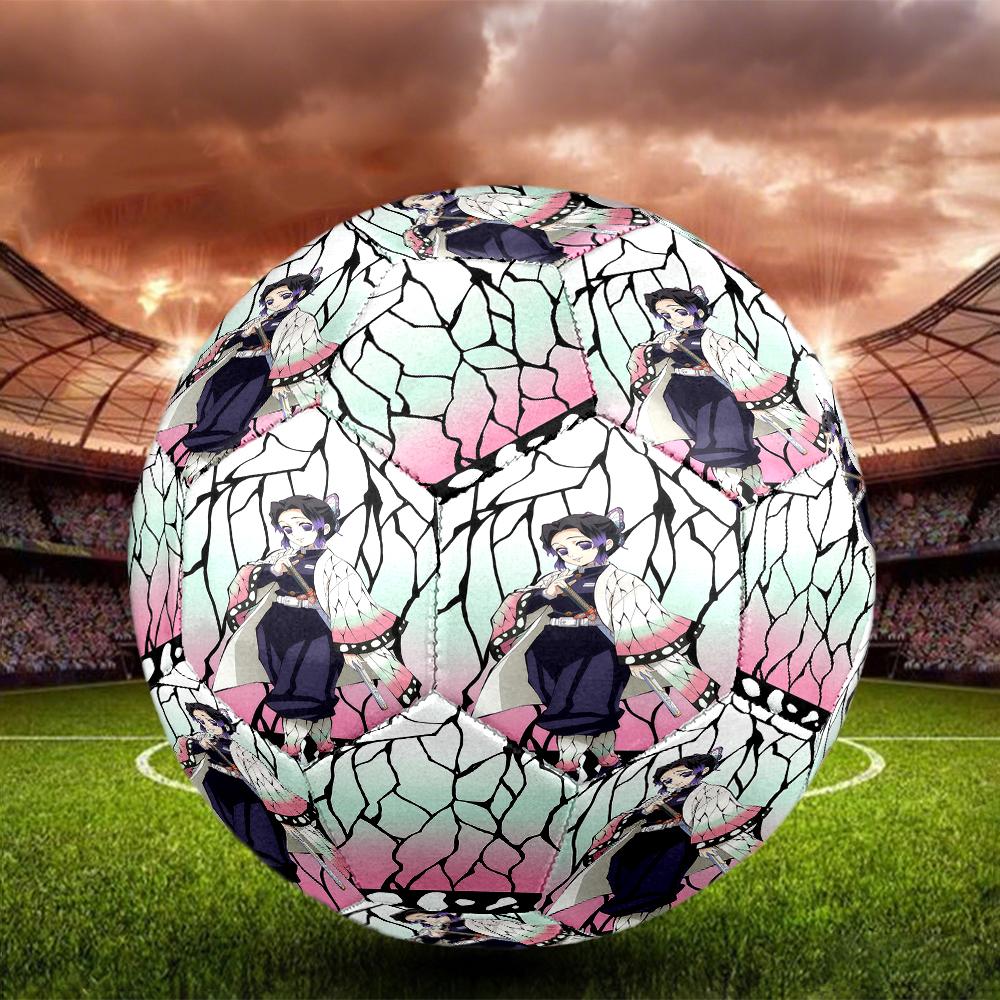 1pc Demon Slayer Kimetsu No Yaiba Football Soccer Ball Size 5 Indoor Soccer Ball Fashion Colorful  Backyard Game -Great For Sports Fans Gift HE3