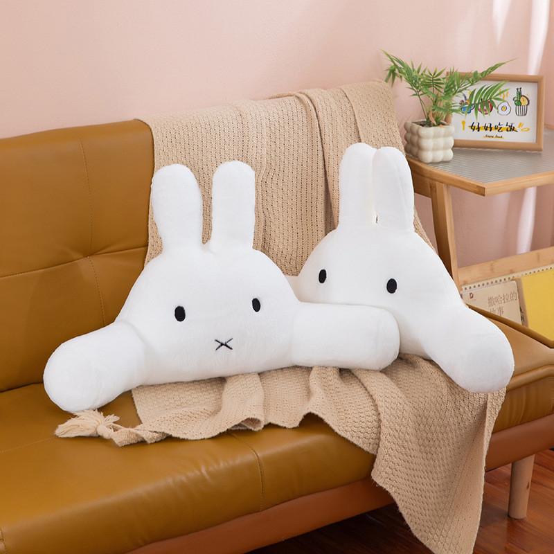 Cuscino Peluche Miffy con Materiale a Pelo Lungo per Decorazione Letto Bambini Regalo