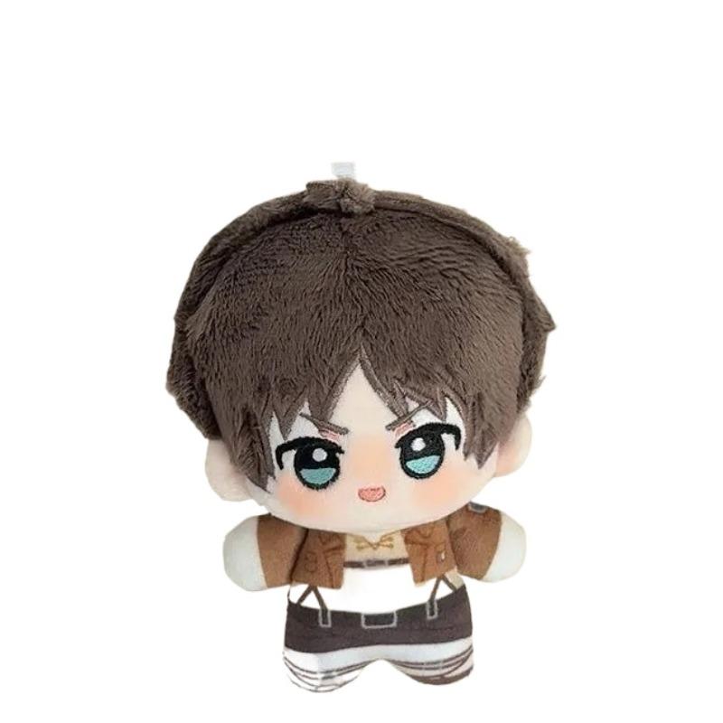 10cm Levi Ackerman Plush Dolls Pendant Soft Attack on Titan Keychain Plush Toys Ackerman Mini Kids Holiday Birthday Gift