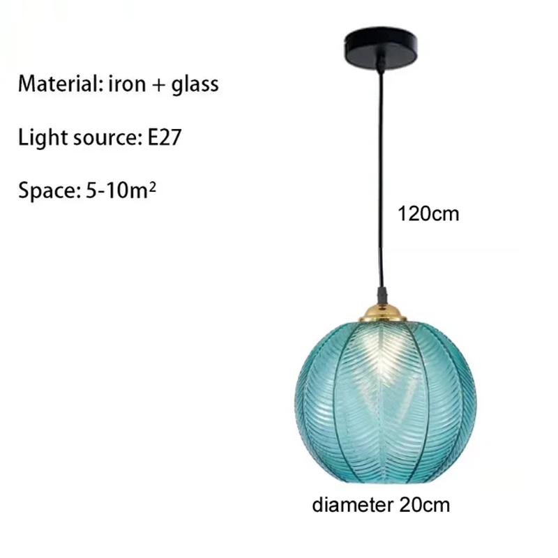 Modern LED Glass Pendant Light glass Hanging Lamp For Living Room Dining Study Room Bedroom Bedside Chandeliers Home Decoration