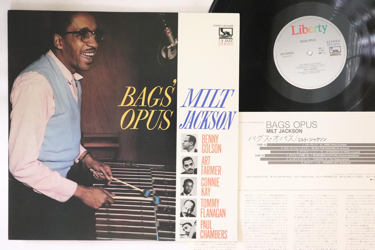 

LP Пластинка МИЛТ ДЖЕКСОН - Bags Opus LBJ60068 LIBERTY 1985 Япония Джаз Б/У