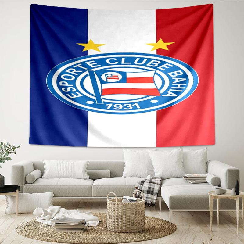 1PC Ba-hia Sports Club Emblem Printed Tapestry Room Decoration Wall Hanging for Living Room Bedroom, dormitory, Birthday and Christmas gifts