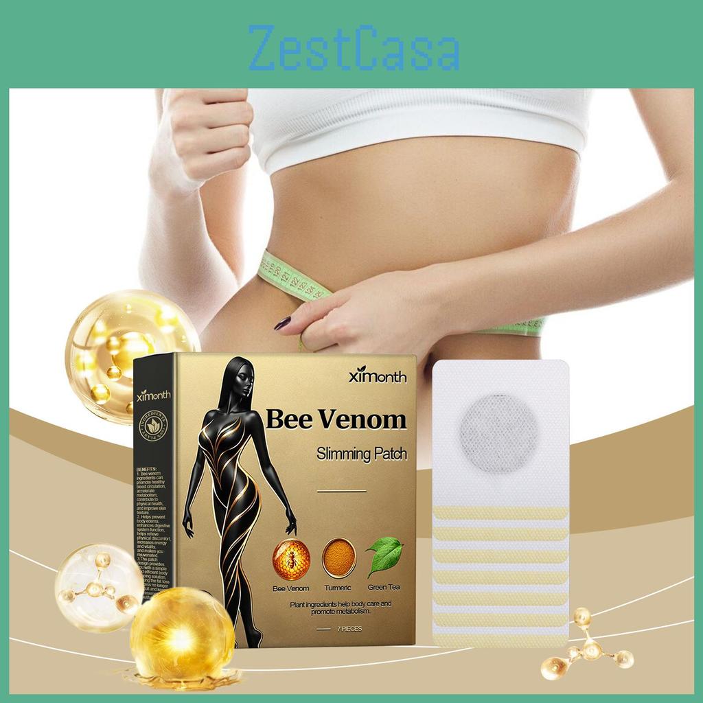 Ximonth Bee Venom Slimming Patches For Firming Skin And Reducing Belly Fat 7pcs