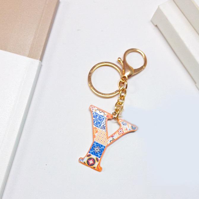 Colorful English Alphabet Keychain & Graduation Gift Accessory