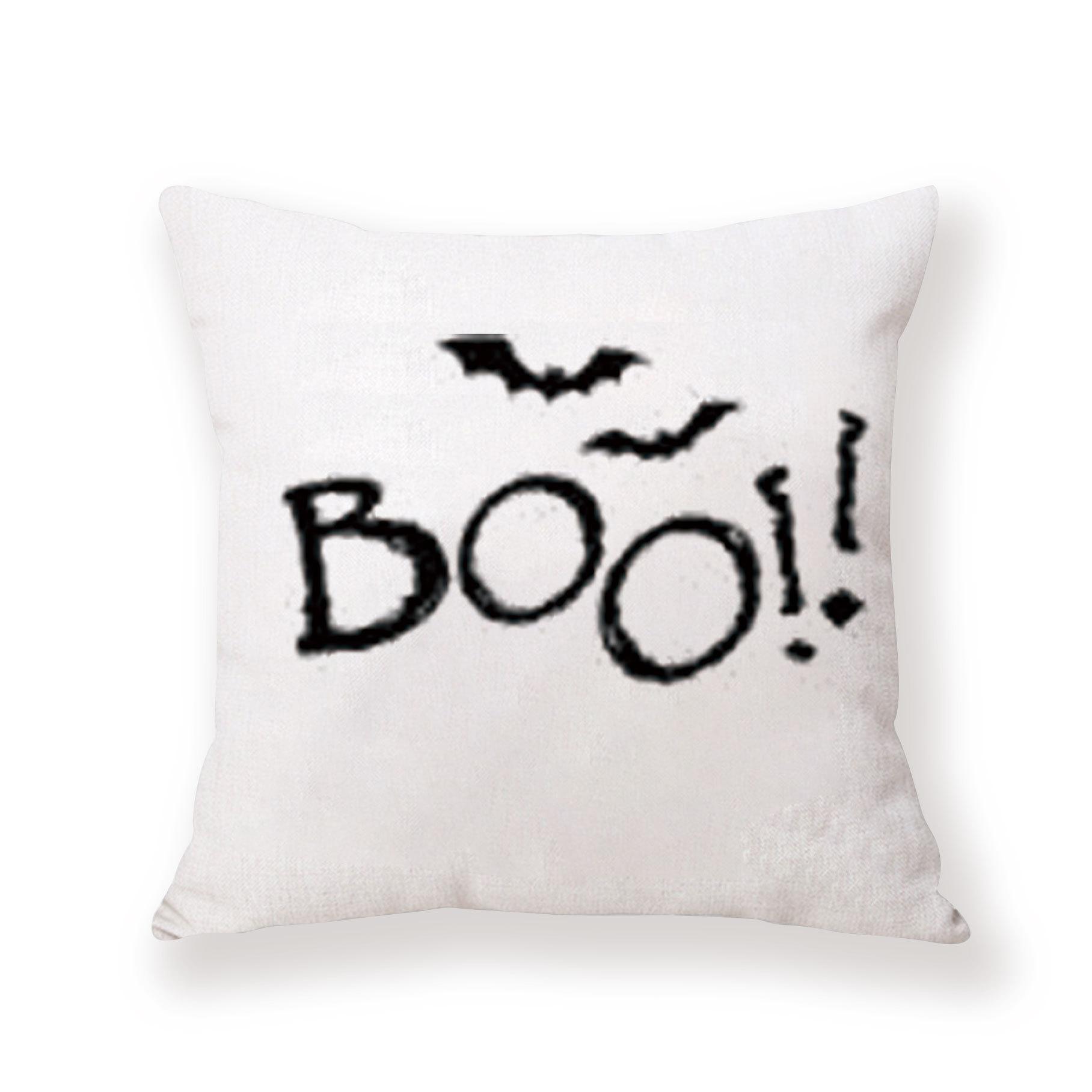 

Хэллоуин Счастливого Хэллоуина Дизайн Текст Наволочка Праздничные Принадлежности 45 * 45Cm pillow cover