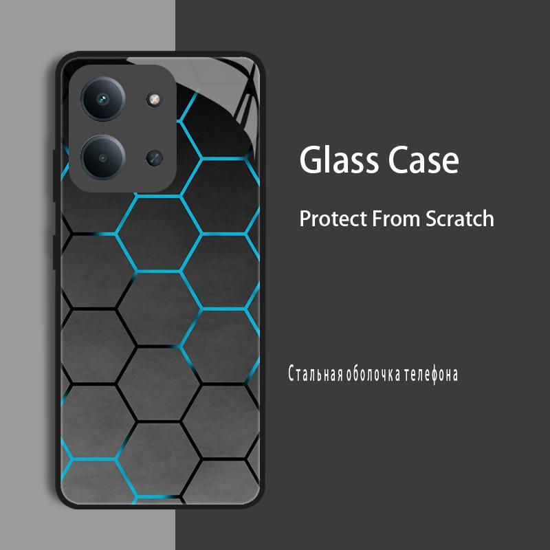 

For Xiaomi Redmi 15C 4G Global Case Cover Tempered Glass Case Hard Bumper For Xiaomi Poco C85 4G Protect Case Redmi15C 171mm Poco C85 4G