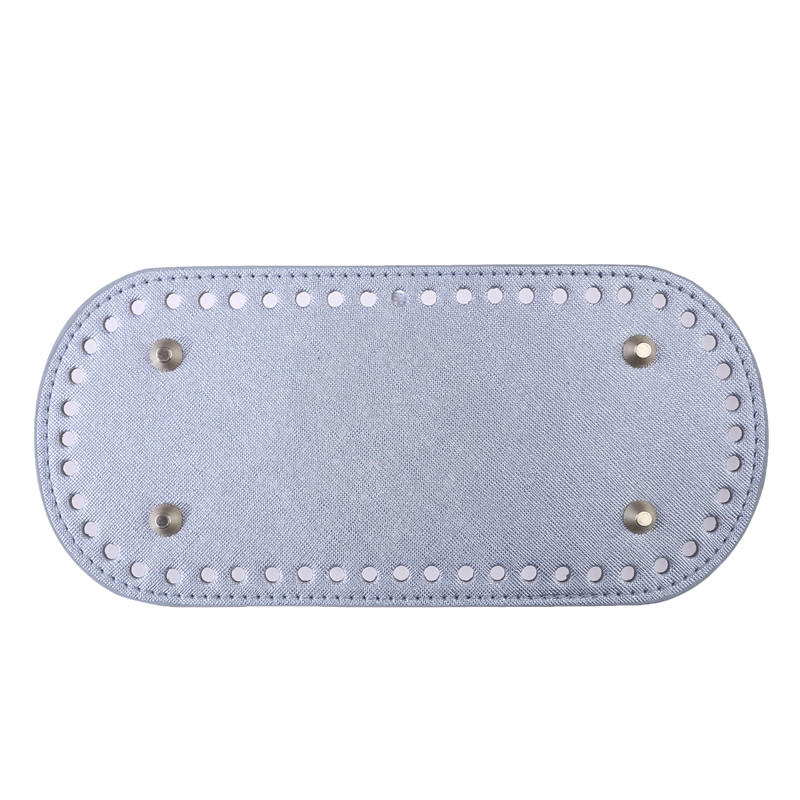 Creative Oval Shape DIY Hand Stitched Woven Bag Cushion Base with Holes Rivet Bottom Accessories