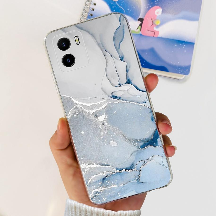 For Vivo Y15s Y15A Y15C Case V2134 V2120 V2147 V2139 Popular Flower Slim Soft Silicone Clear Back Cover For Vivo Y01 V2166 Funda