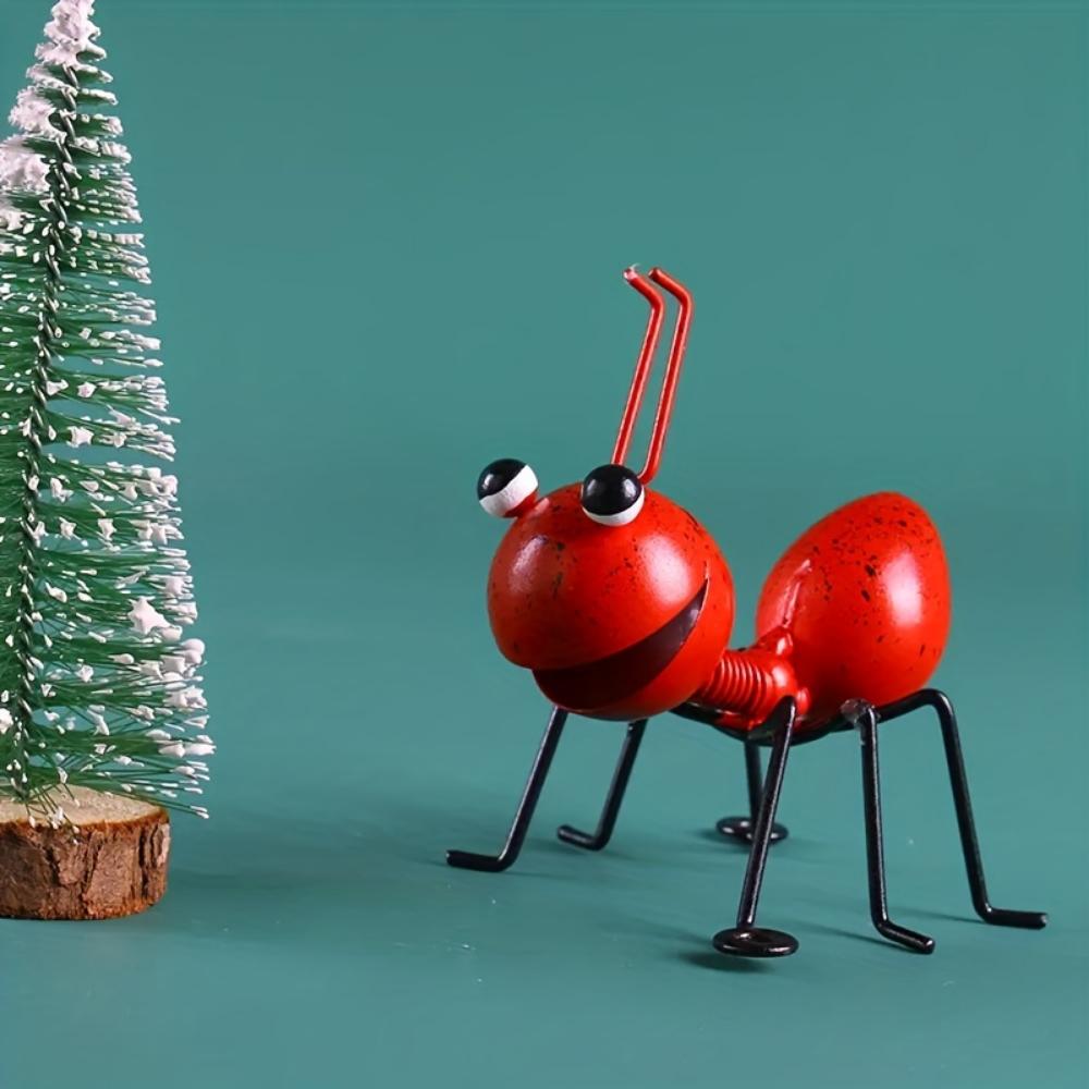 Metal Ant Garden Decoration Set, Indoor and Outdoor Wall Decoration Murals, 3D Sculpture Ant Art, Garden Courtyard Fence Decoration