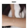 Sterling Crystal Cross Bracelet Women Lightweight Layering Delicate Luxury Fashion Jewelry