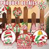 Christmas Tree Decoration Ornament Lollipop Red White Candy Cane Xmas Tree Pendant 2025 Christmas Pendants Home New Year Gift
