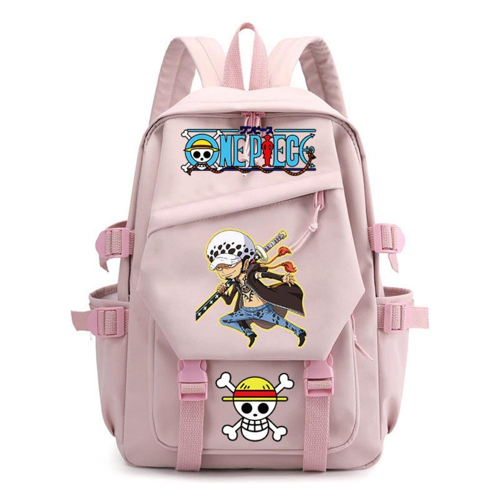 Anime ONE PIECE Schoolbag Children's Backpack Primary School Bag Male and Female Junior High School Students College Students Campus Backpack