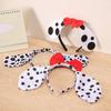Puppy Headbands Cosplay Spotted Hairbands Dalmatian Headwear Makeup Washing Face Hairbands Birthday Party
