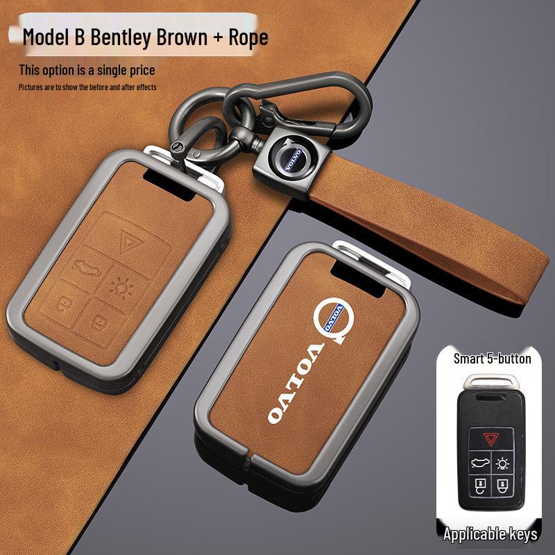 Volvo XC60/S60/V90/V60/S40/S80 Key Cover - Zinc Alloy Shell