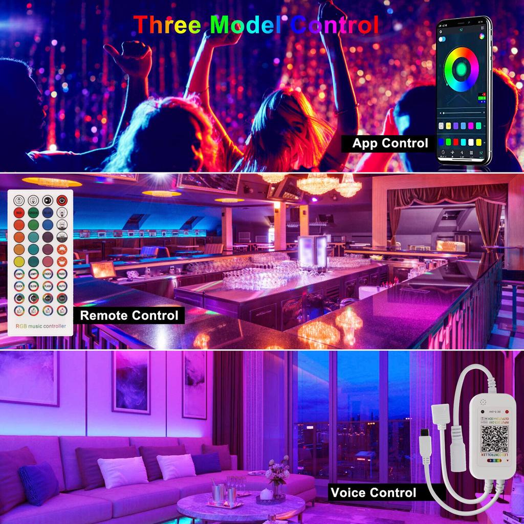 Smart LED Strip Neon Sign RGB Waterproof Bluetooth APP Remote Control Flexible Tape Lamp Rope DC12V Music Sync Home Garden Decor