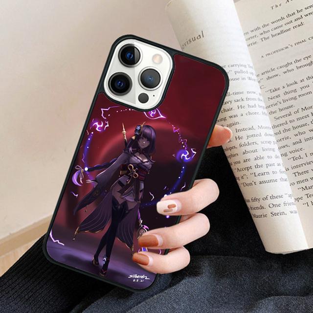 Baal Raiden Shogun Genshin Impact Phone Case Cover For iPhone 17 Air 16 15 14 plus 12 13 pro max coque Fundas