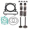 Cylinder Intake Exhaust Valve Gasket Kit ATV Accessory Replacement for Warrior 350 YFM350X 1987‑2004