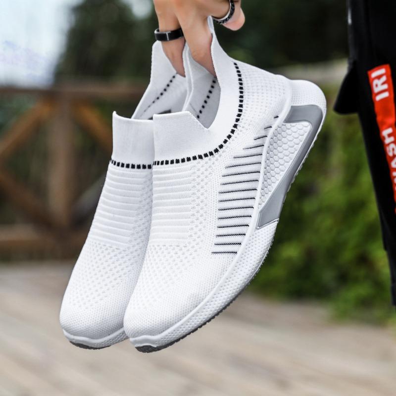 

Summer New Men s Shoes Large Size Breathable Casual Shoes Mesh shoes 39-45 39 білий