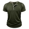Men's Patchwork Short-Sleeve T-Shirt Neck Top