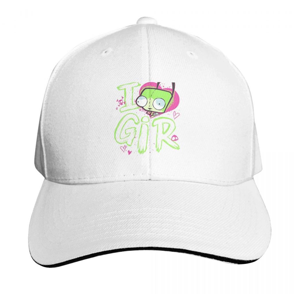 Invader Zim Valentines Day I Love GIR Cap Fashion Casual Baseball Caps Adjustable Hat Summer Unisex Baseball Hats Polychromatic