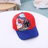 Spring And Autumn Children'S Hat Cartoon Embroidery Bat Cap Girl Sun Hat Boy Spider Baseball Cap