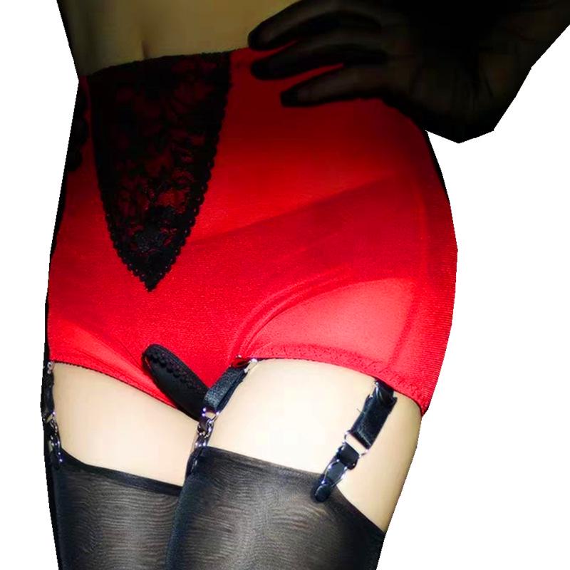 Women's Non-Slip Lace Stockings & Garter Belt Set