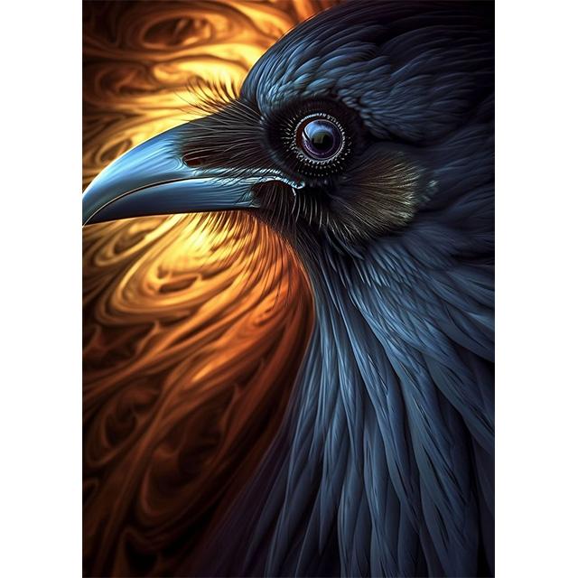 Golden Glowing Animal On Black Background Prints Poster Canvas Painting Modern Wall Art Pictures Living Room Bedroom Home Decor