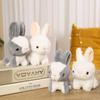 Adorable White Rabbit Plush Toy: Cute Cartoon Rabbit Doll Pendant