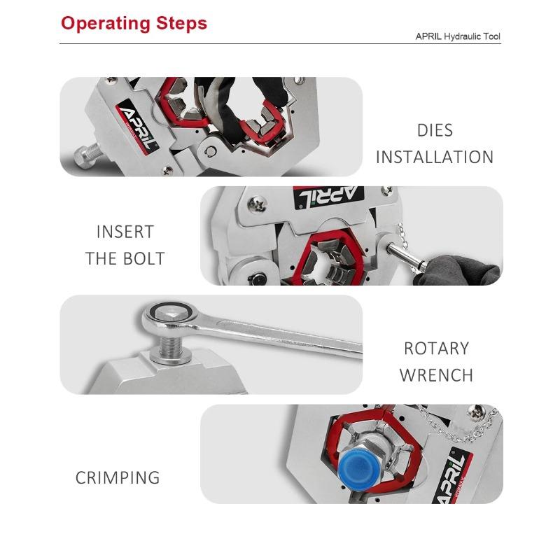 Manual A/C Hose Crimper Kit Automotive Air Conditioning Repaire Tools JX-71500 Hose Crimping Tool