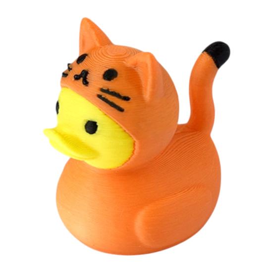 3D Printed Duck Figurine Funny Tiger/Crocodile/Shark Duck Statue Collectible Duck Ornament for Bathroom Home